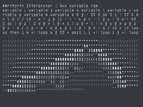 AArtForth v1.22