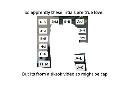 true love initials