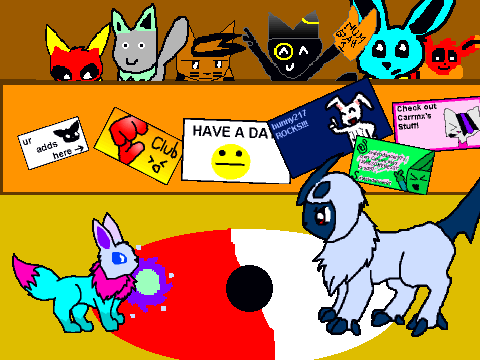 add your eevee to the arena and cheer for Youngstar!
