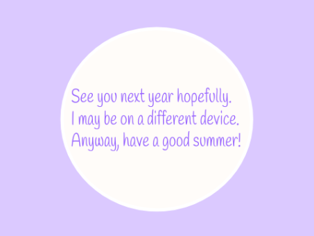 goodbye for now