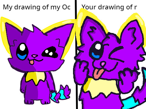 Redraw my Oc your style!  remix