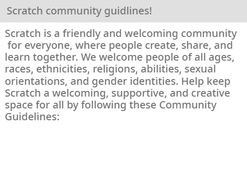 Community guidelines