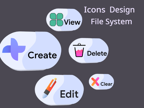 File System Icons Design DevTech OS #art