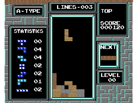 Tetris NES Minecraft version 