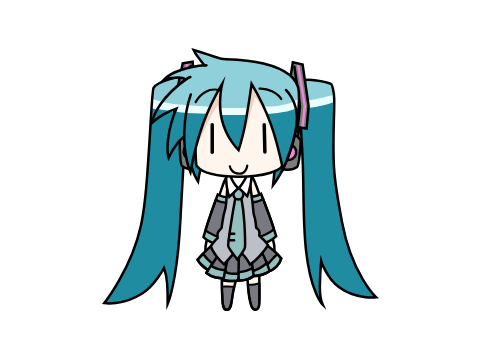 Chibi Miku Vector