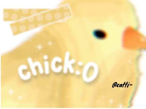  ♡ cute chick drawing ♡ 