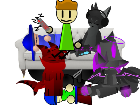 add youself on a couch chilling. remix remix remix remix