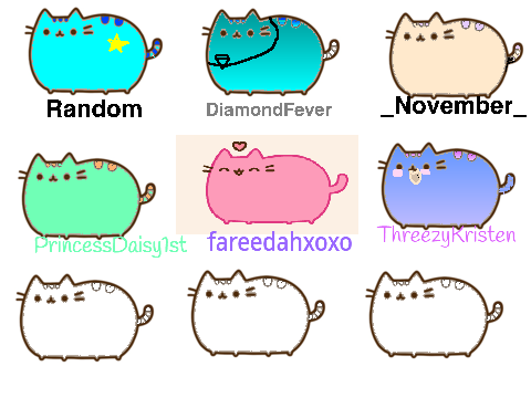 Add yourelf as Pusheen!!!! THREEZYKRISTEN! 