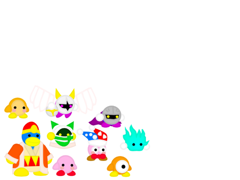 kirby sprites in my style