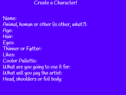 II Create your own Character II @Cheeky_Chimp_Is_Cool and/or @-ChimpArt