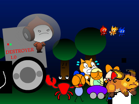 Add Yourself Running from Pico's Evil Sibling!{3} remix remix