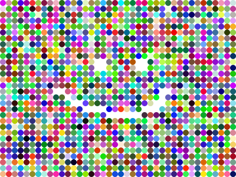 Listed Grid Using Dots