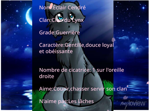 Fiche: Éclair Cendré