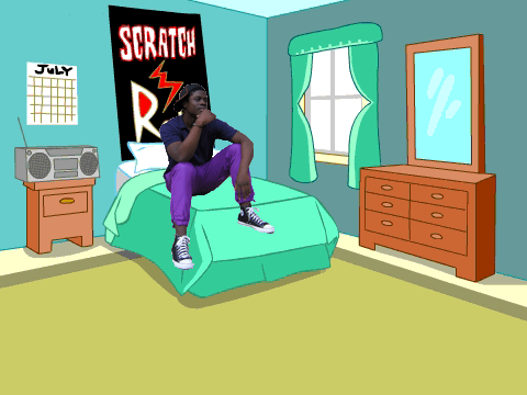 jj in his room 