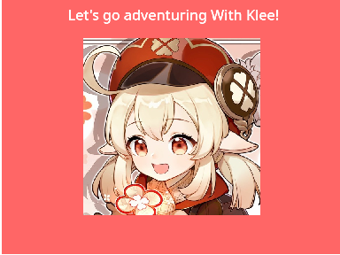Klee's Adventure Schdule