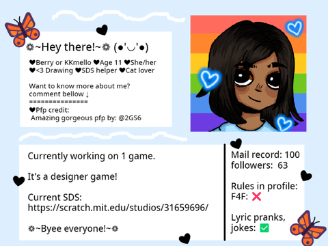 Scratch profile page