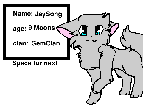 Create a warrior cat for Gem Clan remix