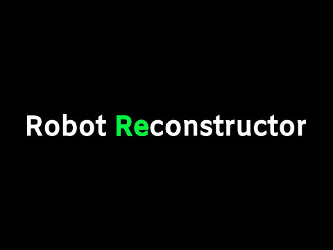 Robot Reconstructor ☁ DEMO