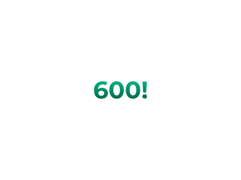600! Thanks!