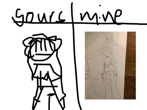 I’ll roughly draw your drawing lol
