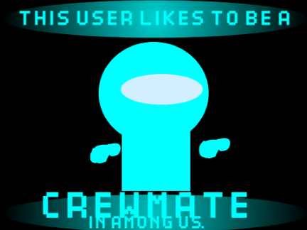 This user likes to be a Crewmate in Among Us.