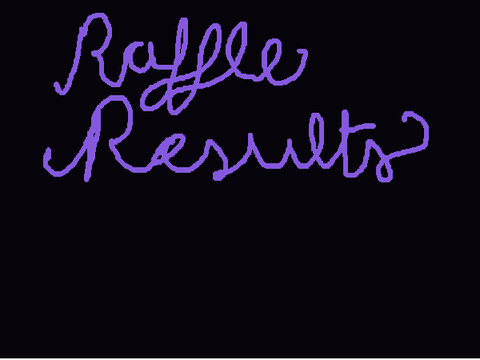 Raffle results