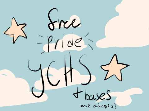 Free pride month + ychs, bases and adopts +