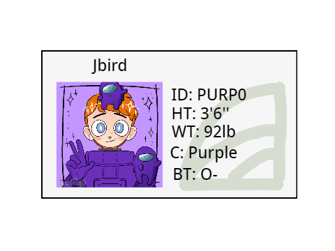 Among us ID card