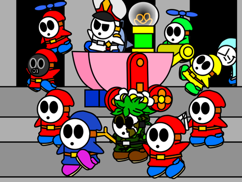 The Shy Guy army