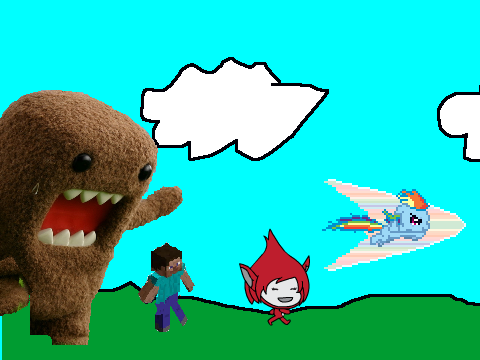 Add Yourself Running From Domo!!! remix remix