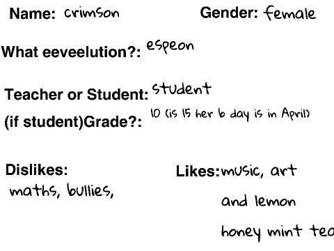 Eeveelution High! Bio Template! remix