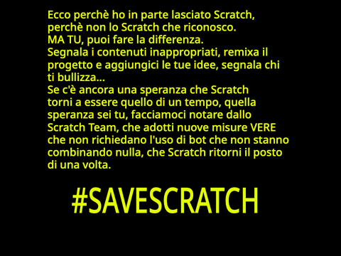 La mia attuale opinione su Scratch (oggettivo)