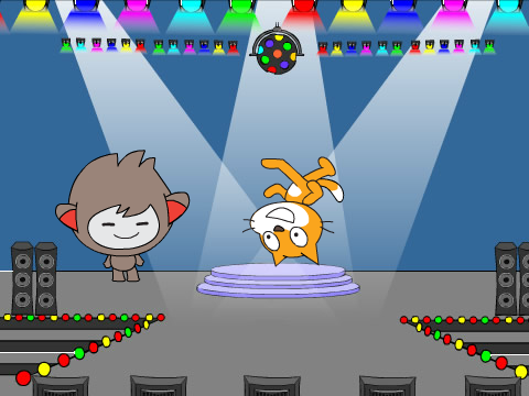 dancing cat