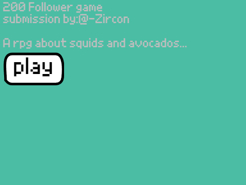 200 follower RPG about avocados and squids