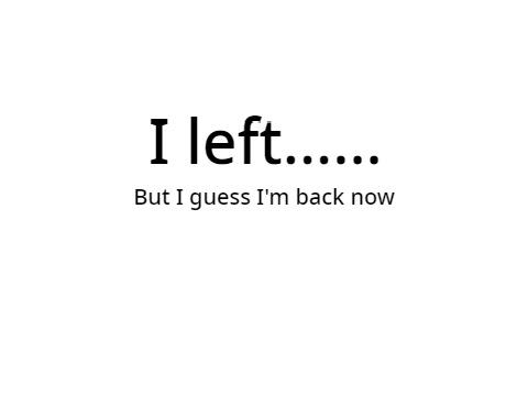 Sorry about that