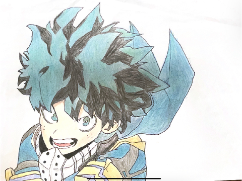 緑谷出久描いてみた！