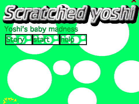 Scratched yoshi - Yoshi's baby madness