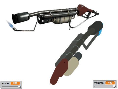 TF2 Flamethrower 3D Model