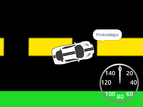 Multiplayer Scrolling Racing Game test V1.1