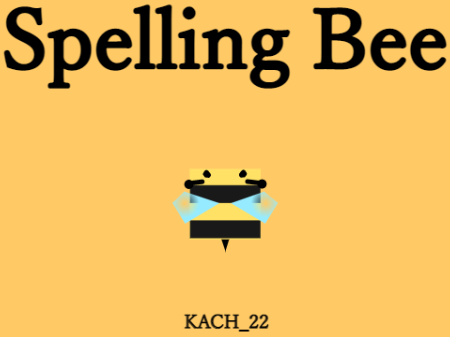 Spelling Bee (Trial)
