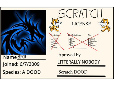 Scratch licence (this is just for fun) remix