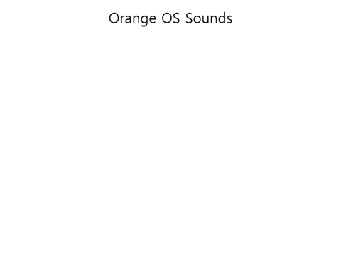 Orange OS sounds