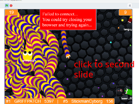 i got a screenie with griffpatch the snake