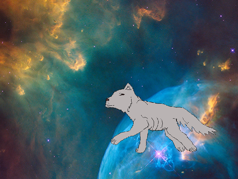 The art for the *SECRET* wolf platformer. SSH!