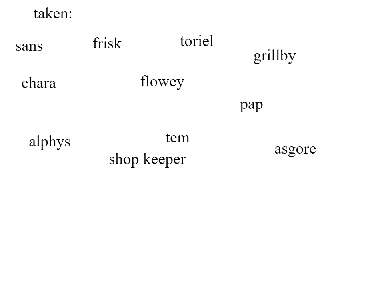 undertale rp sigh up sheet for Chara