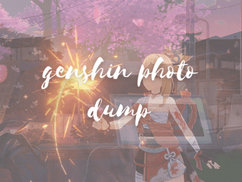 genshin photo dump