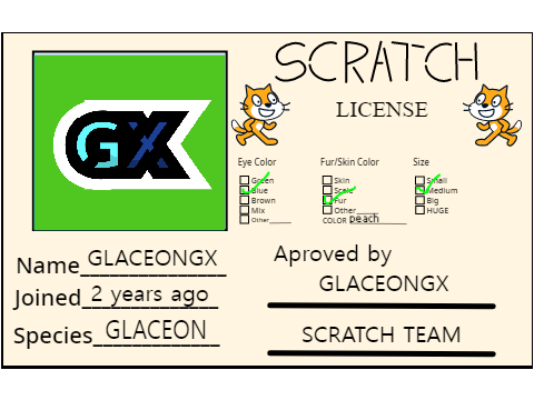 MY SCRATCH LISENCE