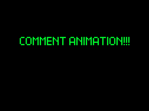 Comment animation