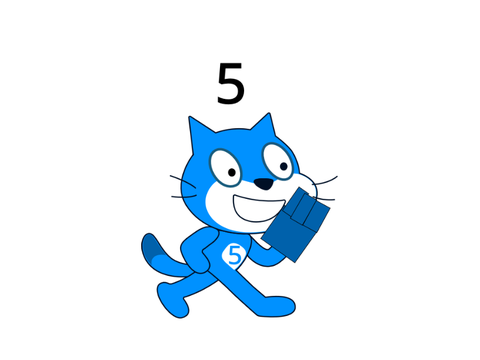 Numbercats 1, 2, 3, 4, 5