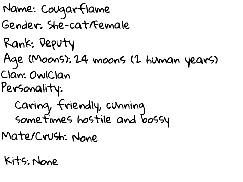 Aspenclan & Owlclan ~ Cougarflame